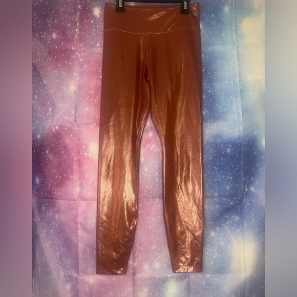 Nike 7/8rose gold icon shimmer pants - Picture 1 of 3
